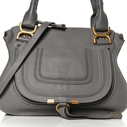 Chloe Calfskin Small Marcie Satchel Cashmere Grey 8 of 15