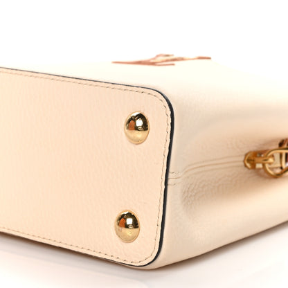 Louis Vuitton Taurillon Capucines BB Vanilla Light Beige Sienna Brown Tonic Orange 9 of 10