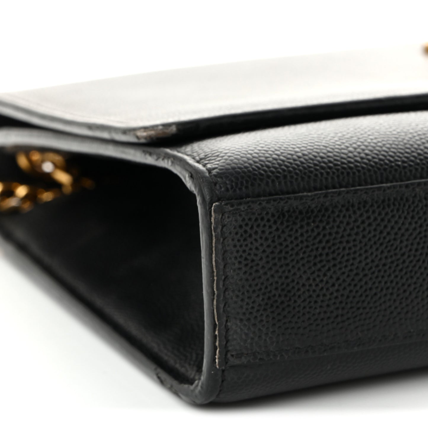 Grain De Poudre Medium Classic Monogram Kate Satchel Black