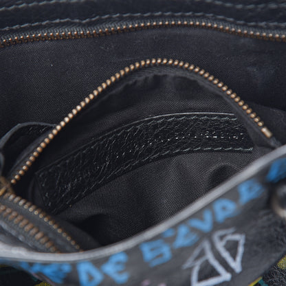 Balenciaga Agneau Arena Graffiti All Over Classic Hardware Mini City Black Multicolor 6 of 9