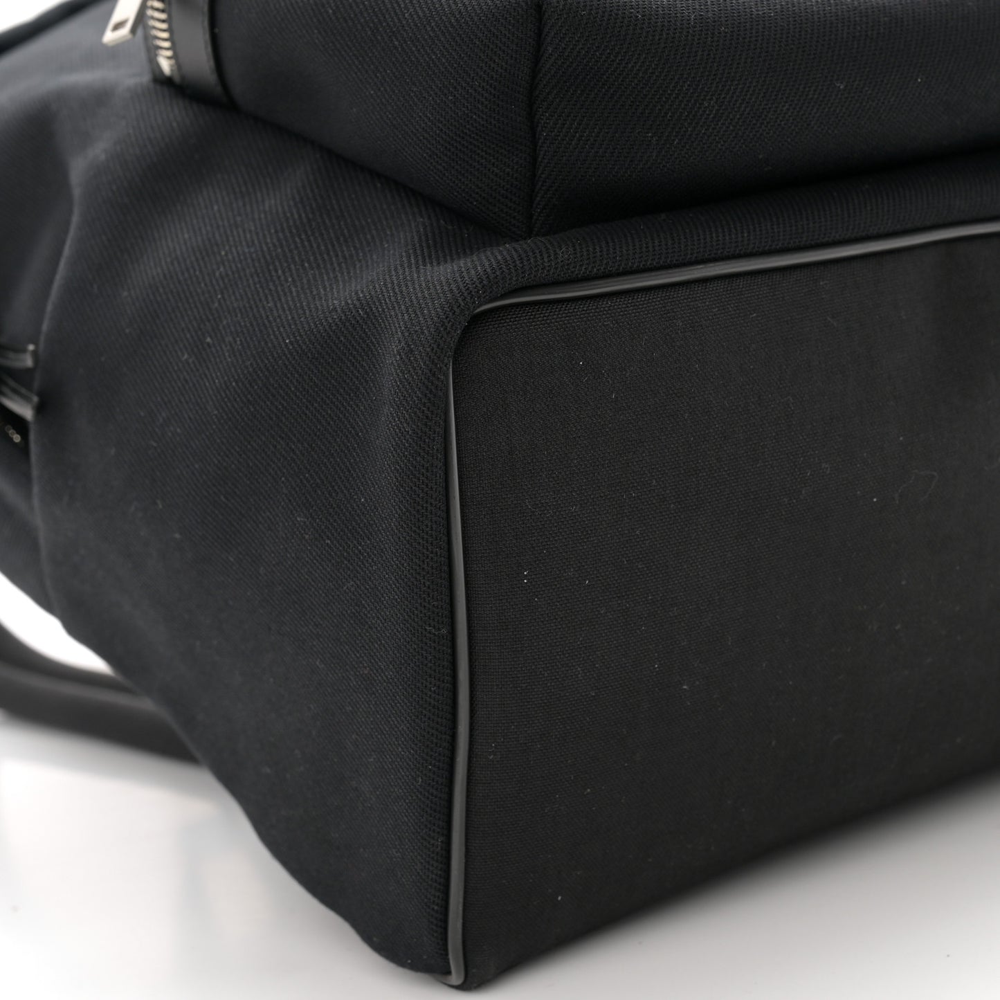 Canvas Signature Embroidered City Backpack Black