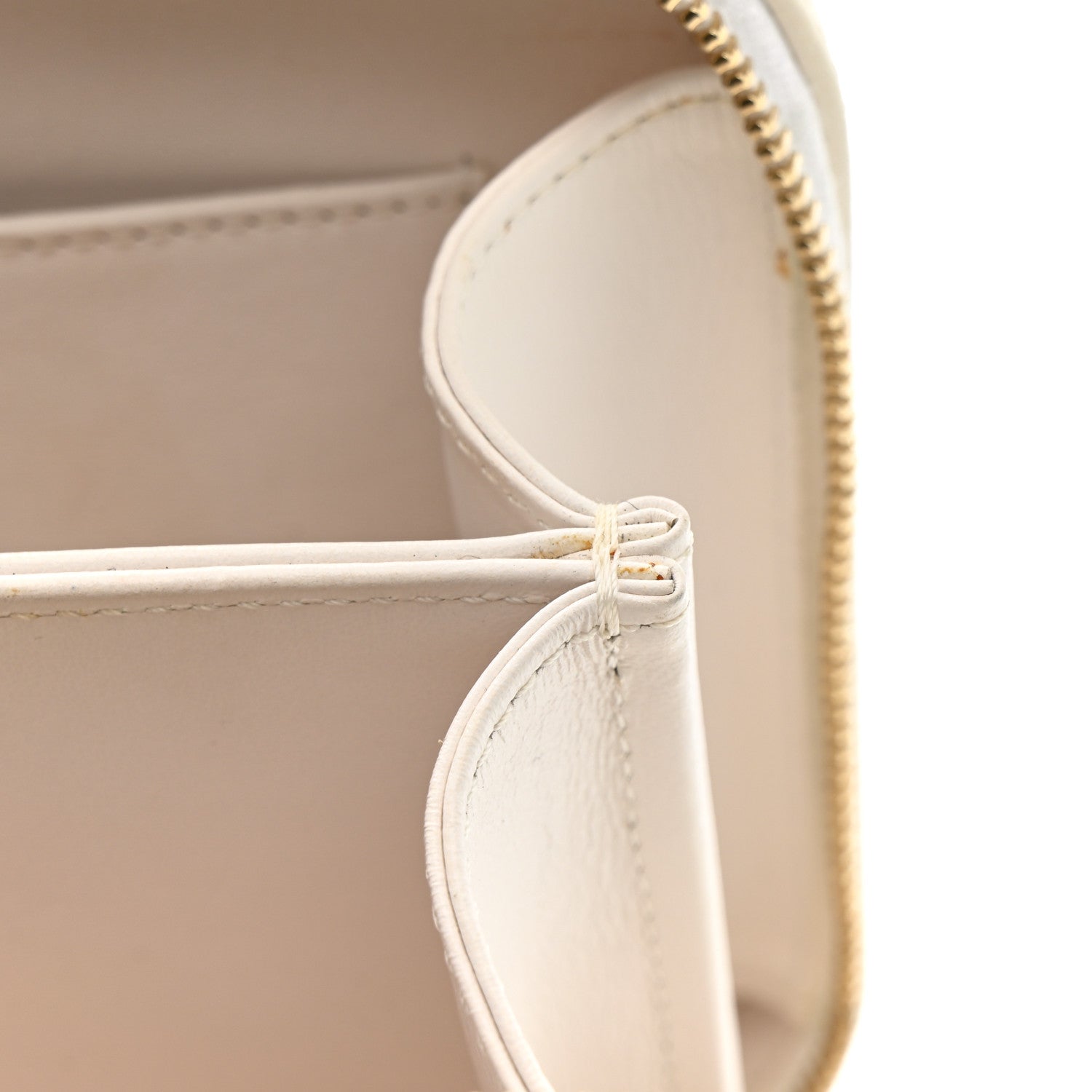 Chanel Goatskin Quilted Small CC Filigree Vanity Case White 12 of 15