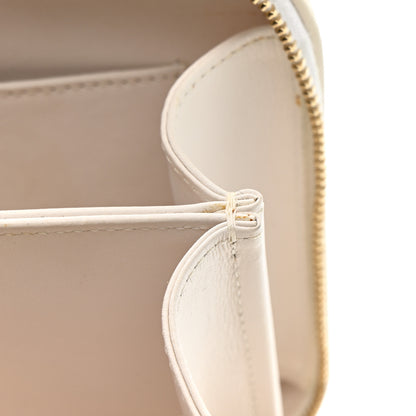 Chanel Goatskin Quilted Small CC Filigree Vanity Case White 12 of 15