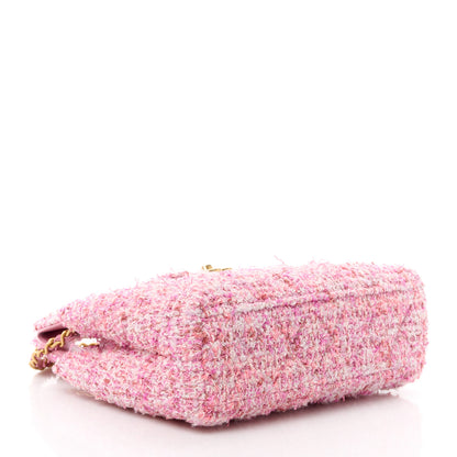 Chanel Tweed Quilted Nano Kelly Shopper Pink 4 of 13