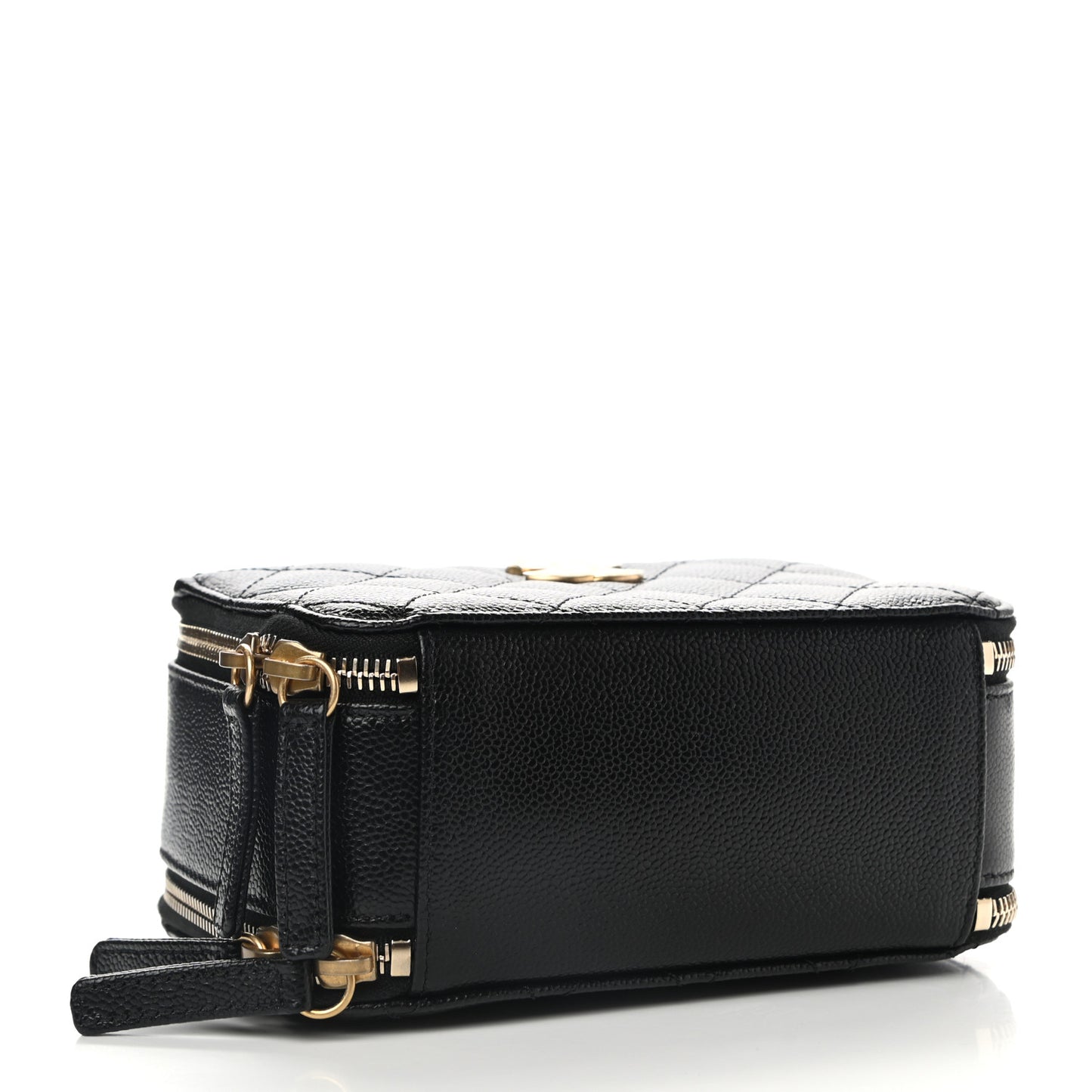 Caviar Quilted Mini Pick Me Up Vanity Case Black