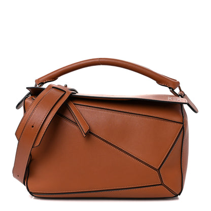 Loewe Calfskin Medium Puzzle Bag Tan 1 of 11