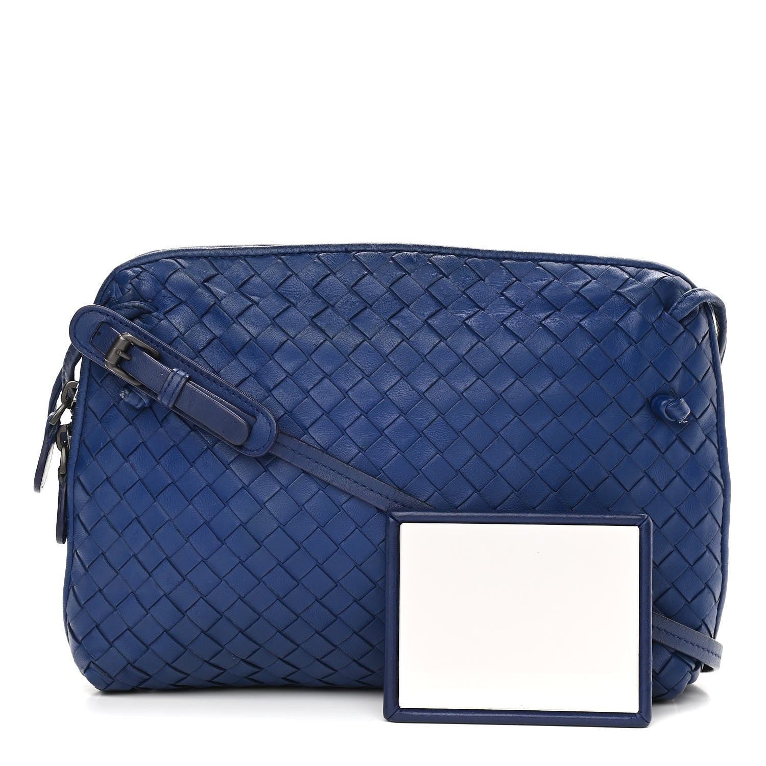 Bottega Veneta Nappa Intrecciato Nodini Crossbody Messenger Blue 1 of 13