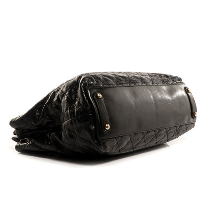 Chanel Stingray and Glazed Calfskin Bindi CC Large Tote Black 4 of 7