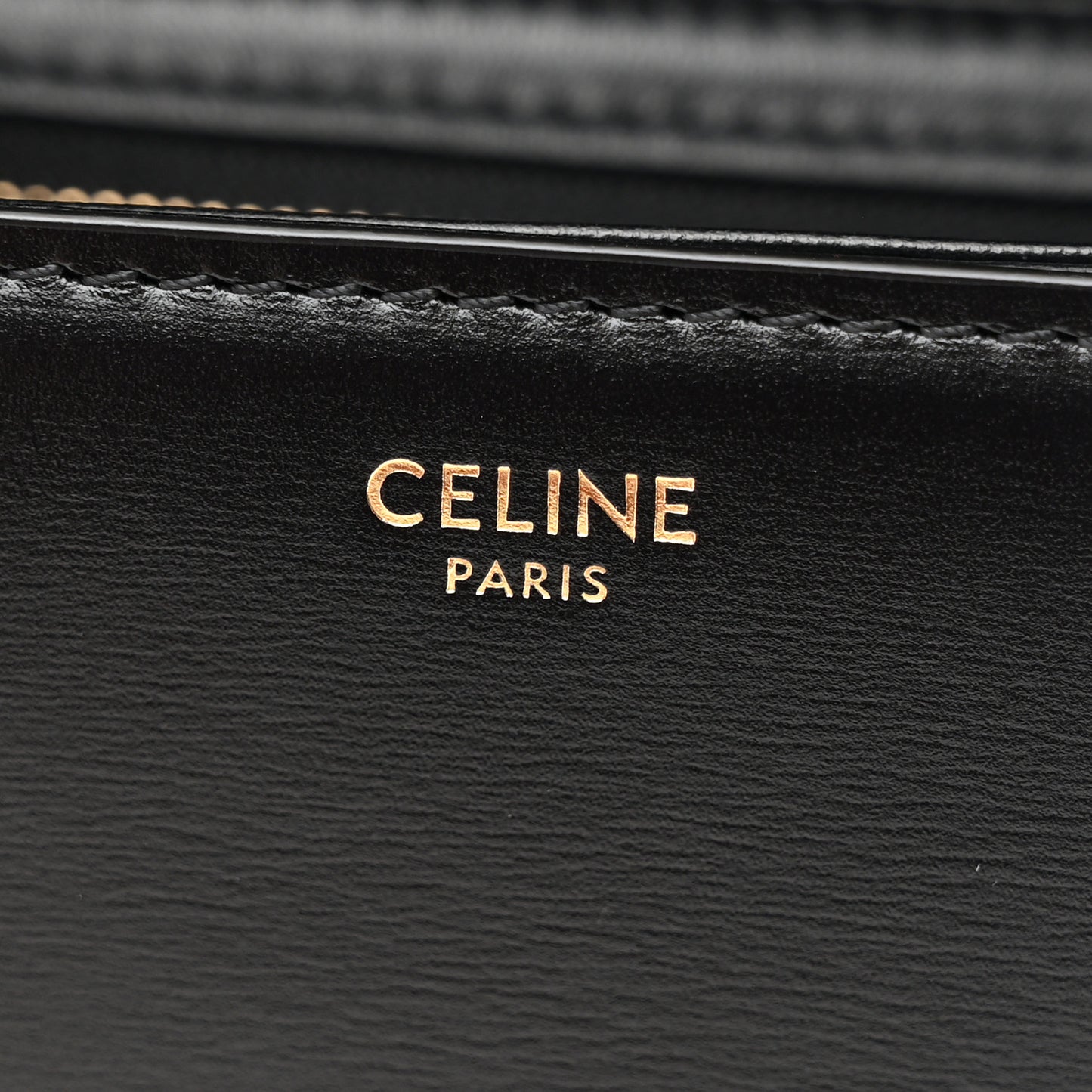 Shiny Calfskin Medium Triomphe Black