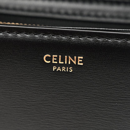 Celine Shiny Calfskin Medium Triomphe Black 6 of 10