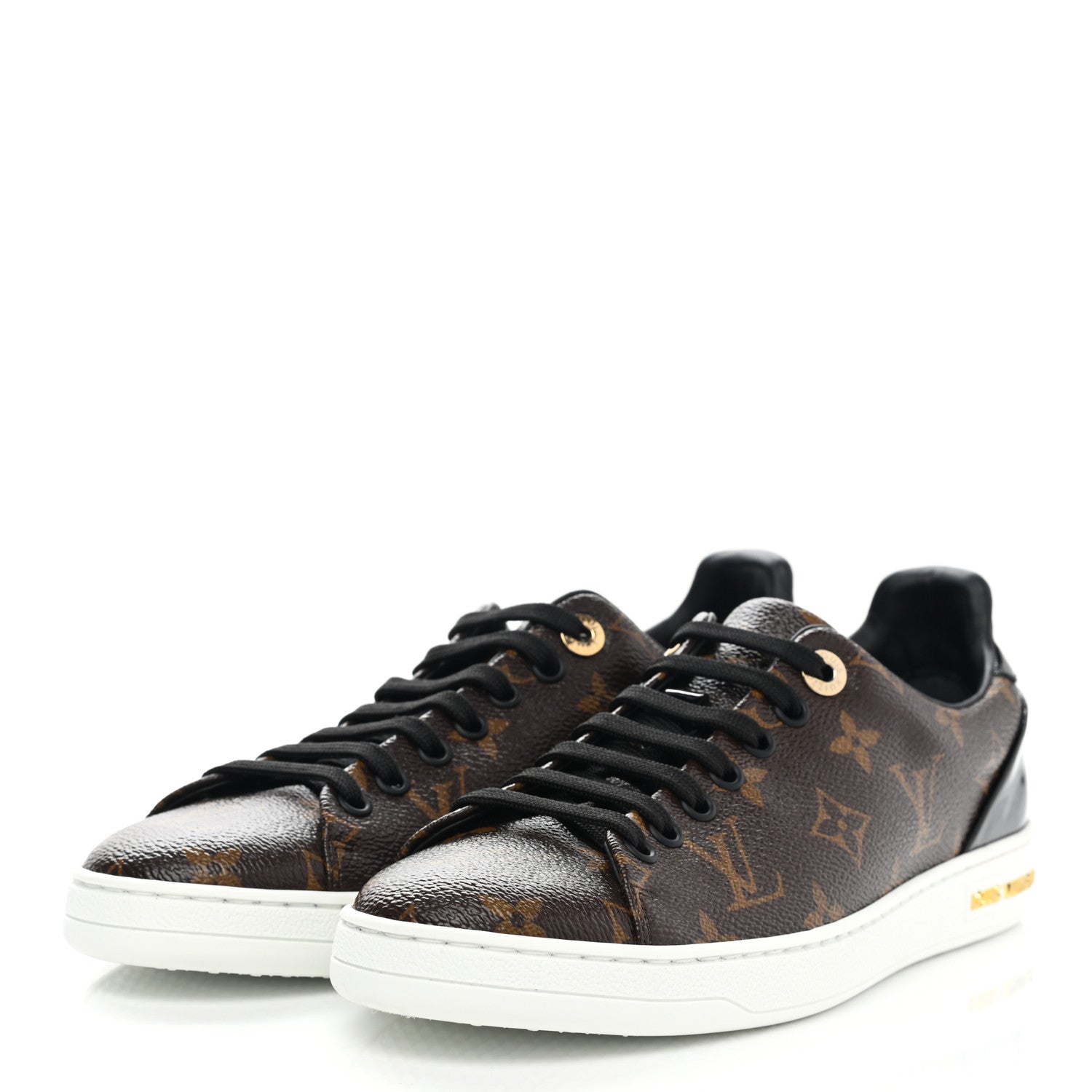 Louis Vuitton Patent Monogram Frontrow Sneakers 37.5 3 of 10