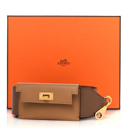 Hermes Swift Epsom Pocket Kelly Shoulder Strap Alezan Biscuit 5 of 5