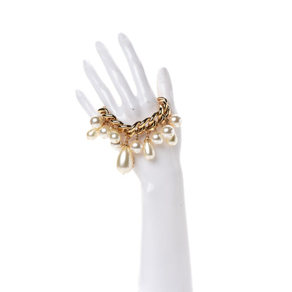 Chanel Pearl CC Chain Bracelet Gold 2 of 4