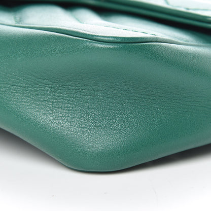 Gucci Calfskin Matelasse Super Mini GG Marmont Shoulder Bag Emerald Green 10 of 15
