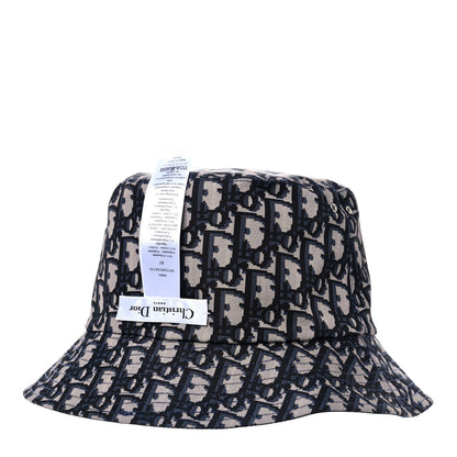 Christian Dior Oblique Reversible Teddy-D Brim Bucket Hat 57 Blue 6 of 13