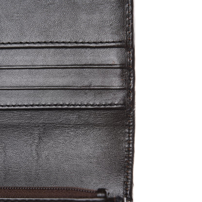 Burberry Haymarket Check Penrose Continental Wallet Chocolate 10 of 10