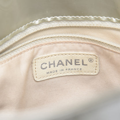 Chanel Patent Crystal Strass Bonbons Tote Silver 5 of 12