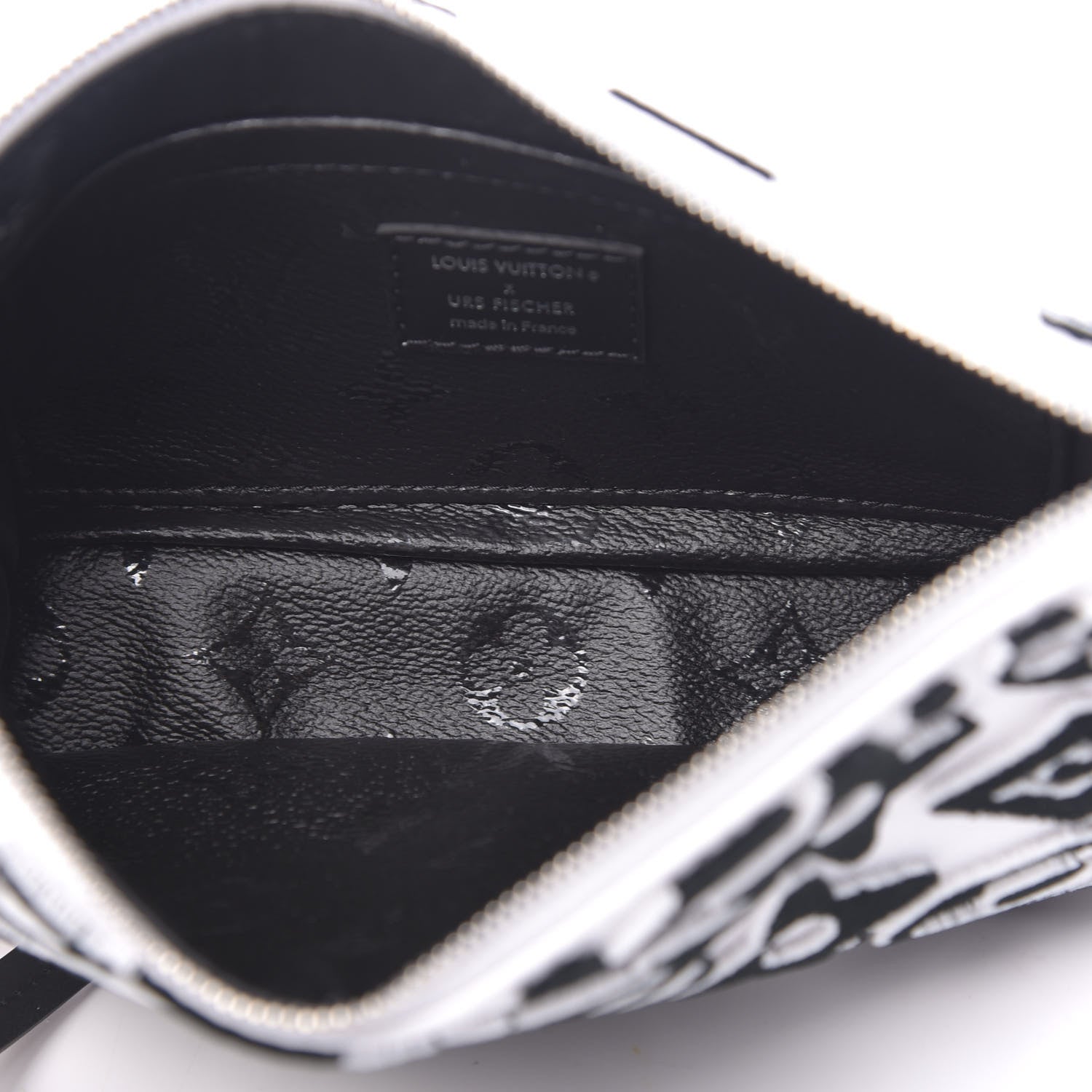 Louis Vuitton X UF Tufted Monogram Pochette Accessories White Black 5 of 10