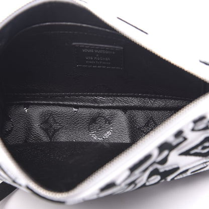 Louis Vuitton X UF Tufted Monogram Pochette Accessories White Black 5 of 10