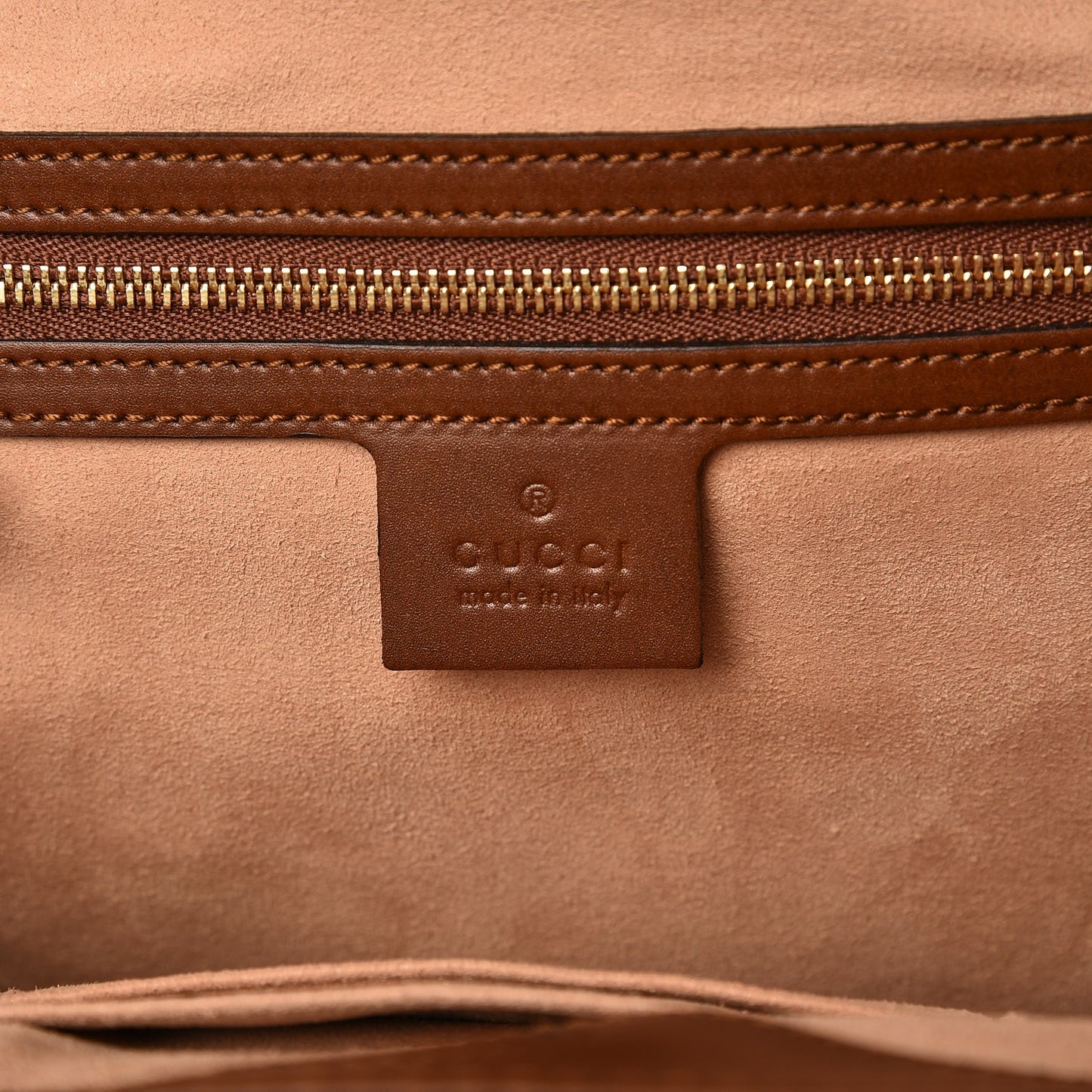 Soft GG Supreme Monogram Small Crossbody Tote Beige Cuir