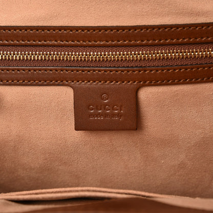 Gucci Soft GG Supreme Monogram Small Crossbody Tote Beige Cuir 6 of 7