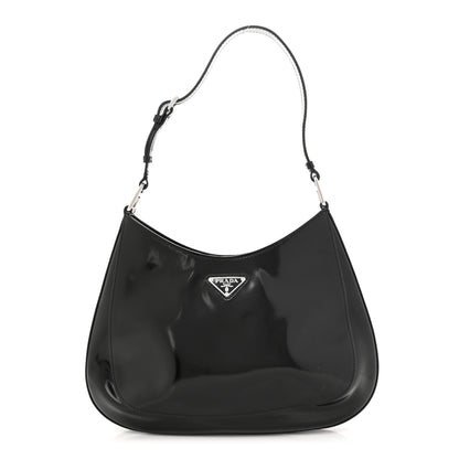 Prada Spazzolato Large Cleo Adjustable Strap Shoulder Bag Black 1 of 11