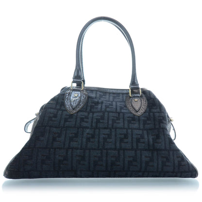 Fendi Velour Zucca Bag De Jour Grey 1 of 8
