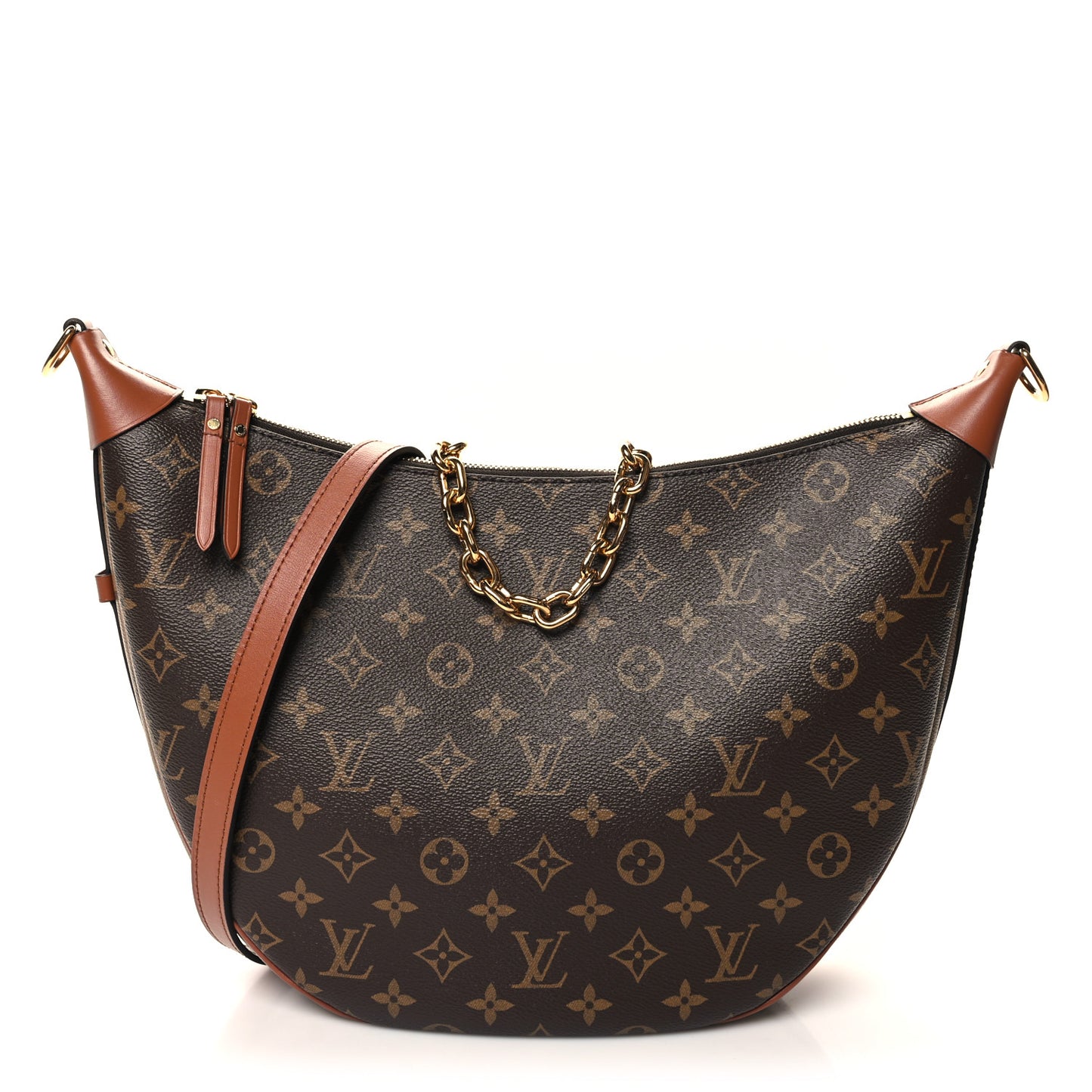 Reverse Monogram Loop Hobo