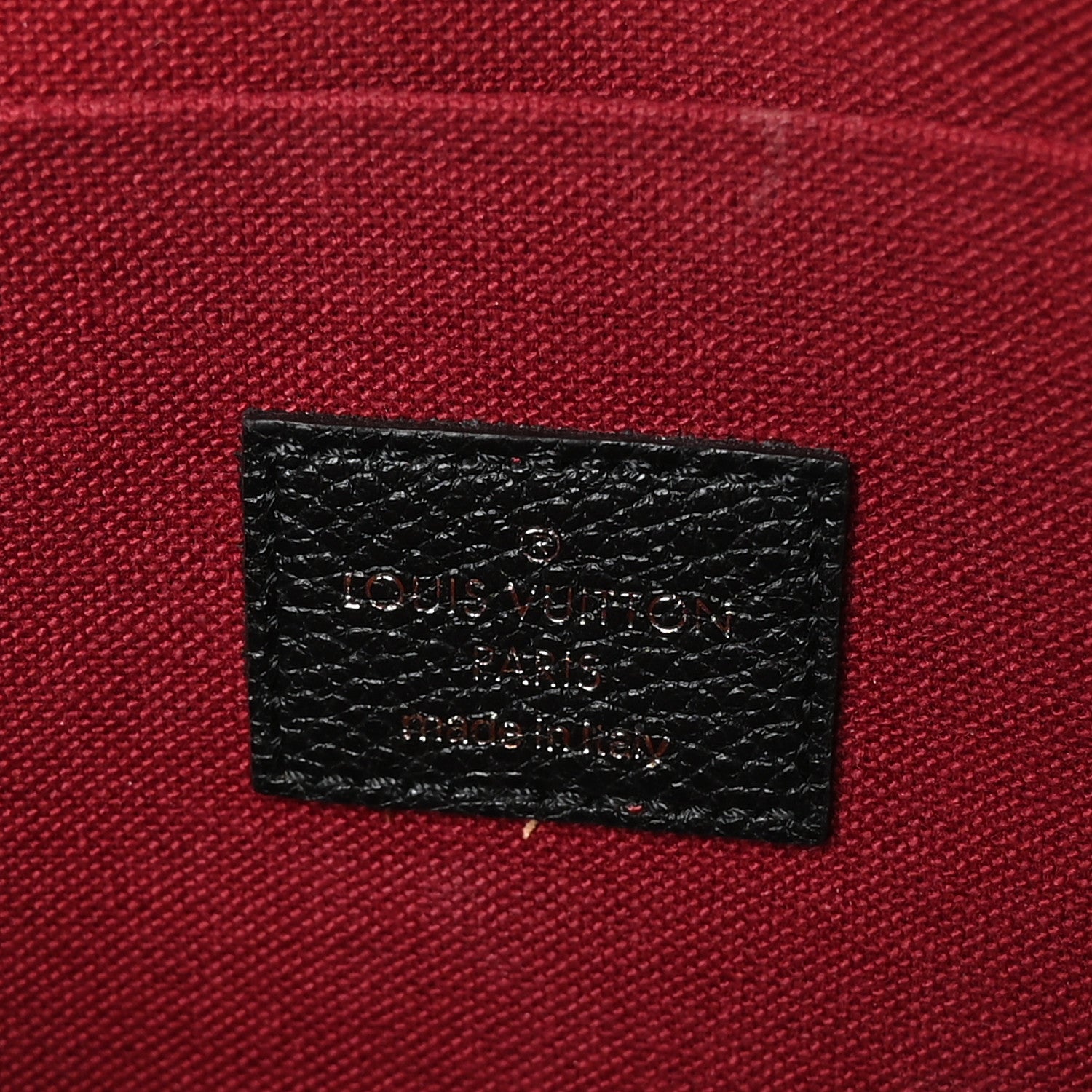 Louis Vuitton Empreinte Monogram Giant Felicie Pochette Black Beige 6 of 10