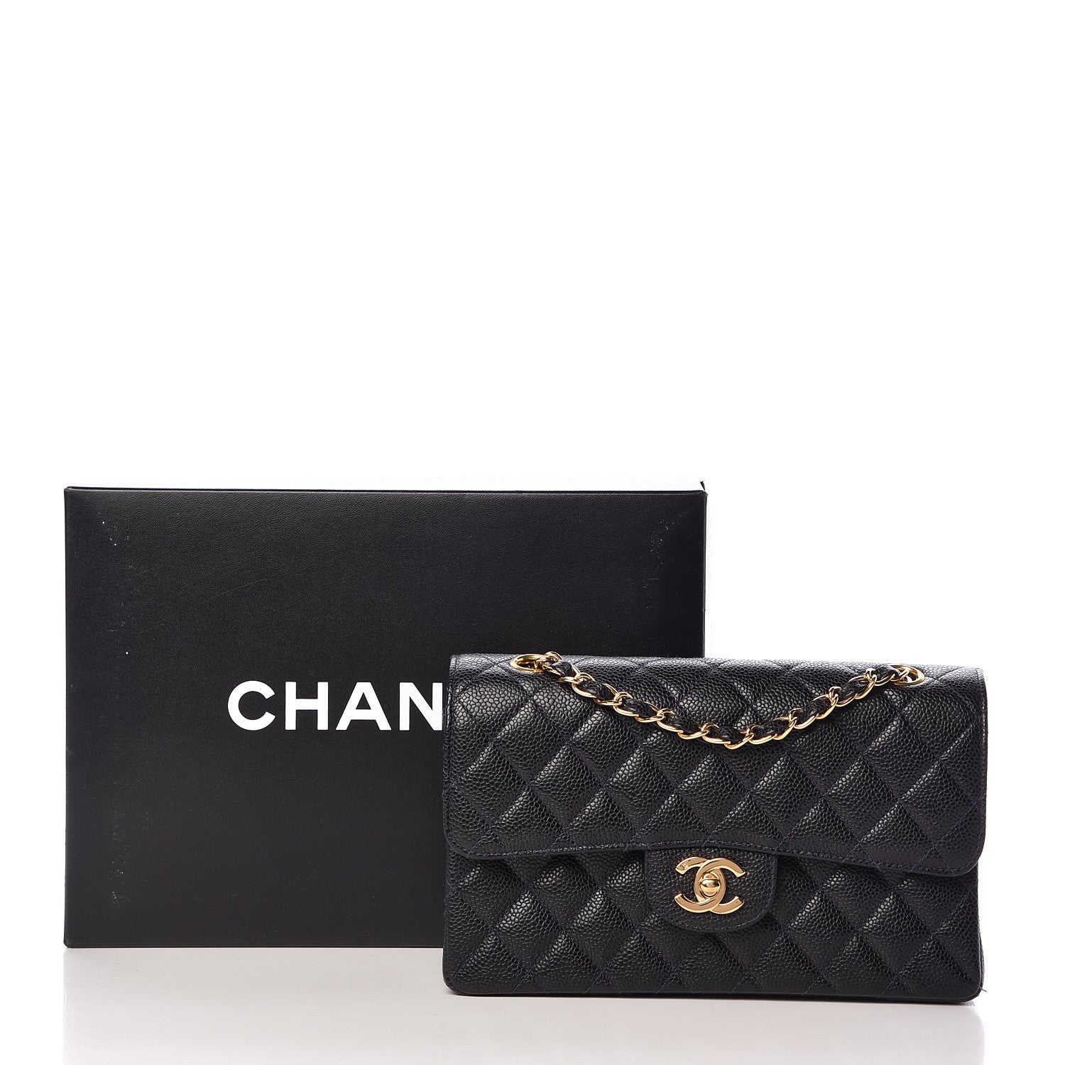 Chanel Caviar Quilted Small Double Flap Navy 13 of 13