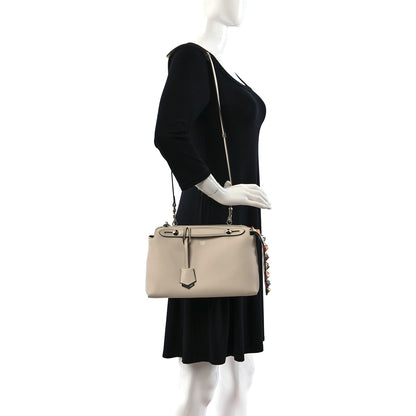 Fendi Vitello Dolce Croc Tail Studded Medium By The Way Boston Bag White Multicolor 2 of 11