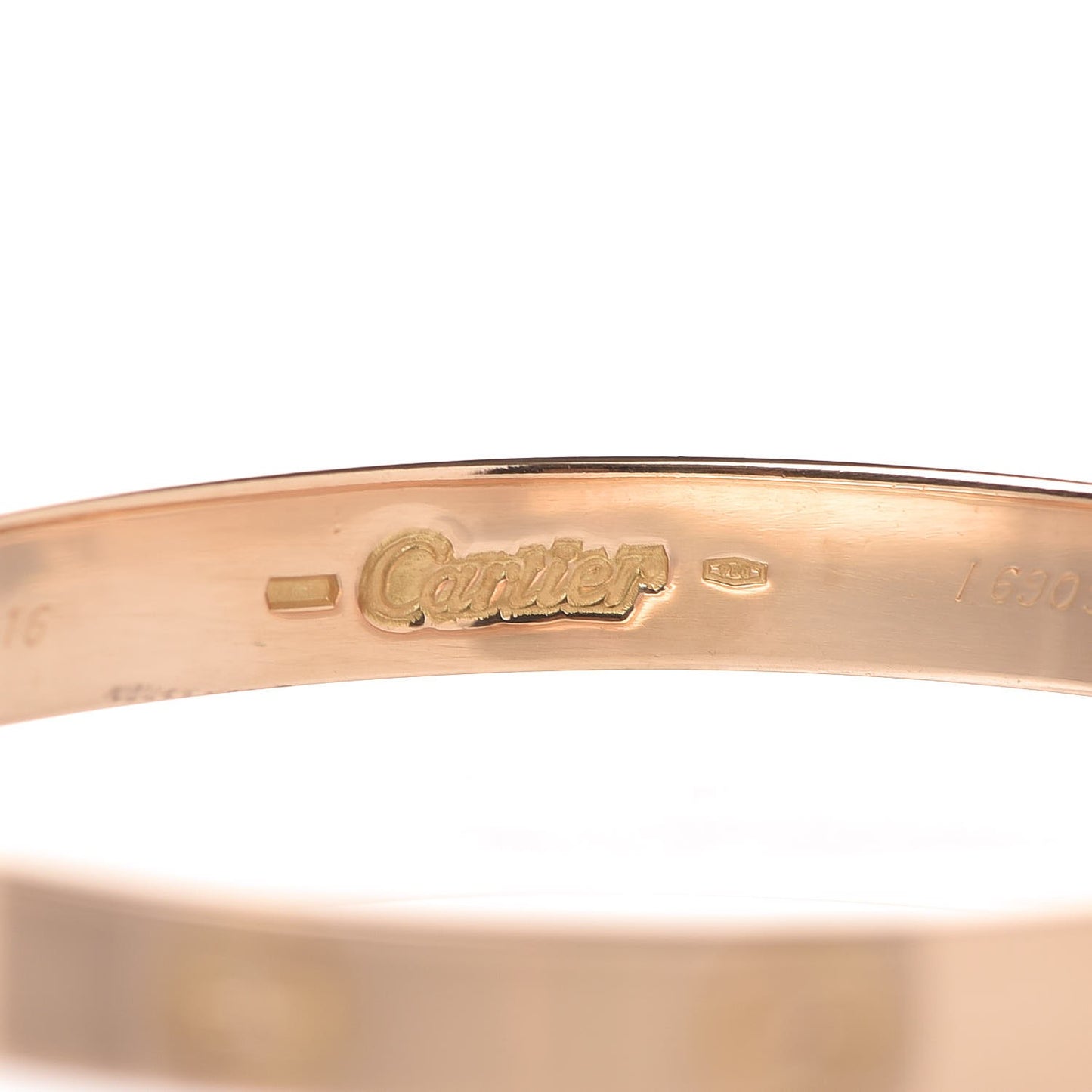 18K Yellow Gold LOVE Bracelet 16