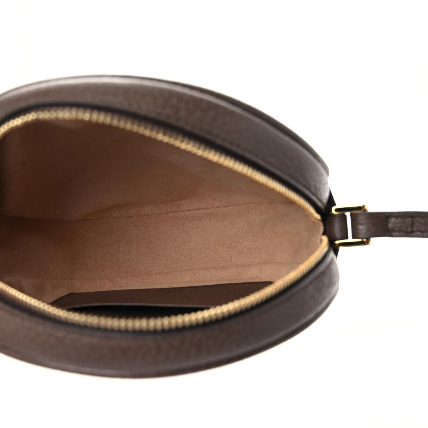 GG Supreme Monogram Web Ophidia Circle Wristlet Beige New Acero