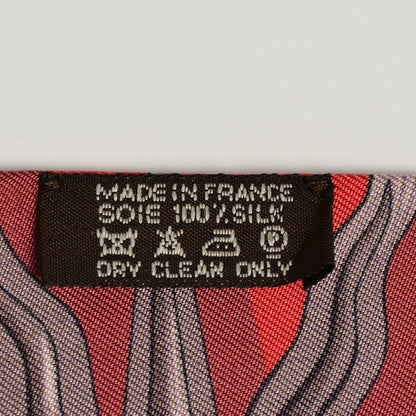 Hermes Silk Astrologie Twilly Rouge Grey Vert 6 of 6