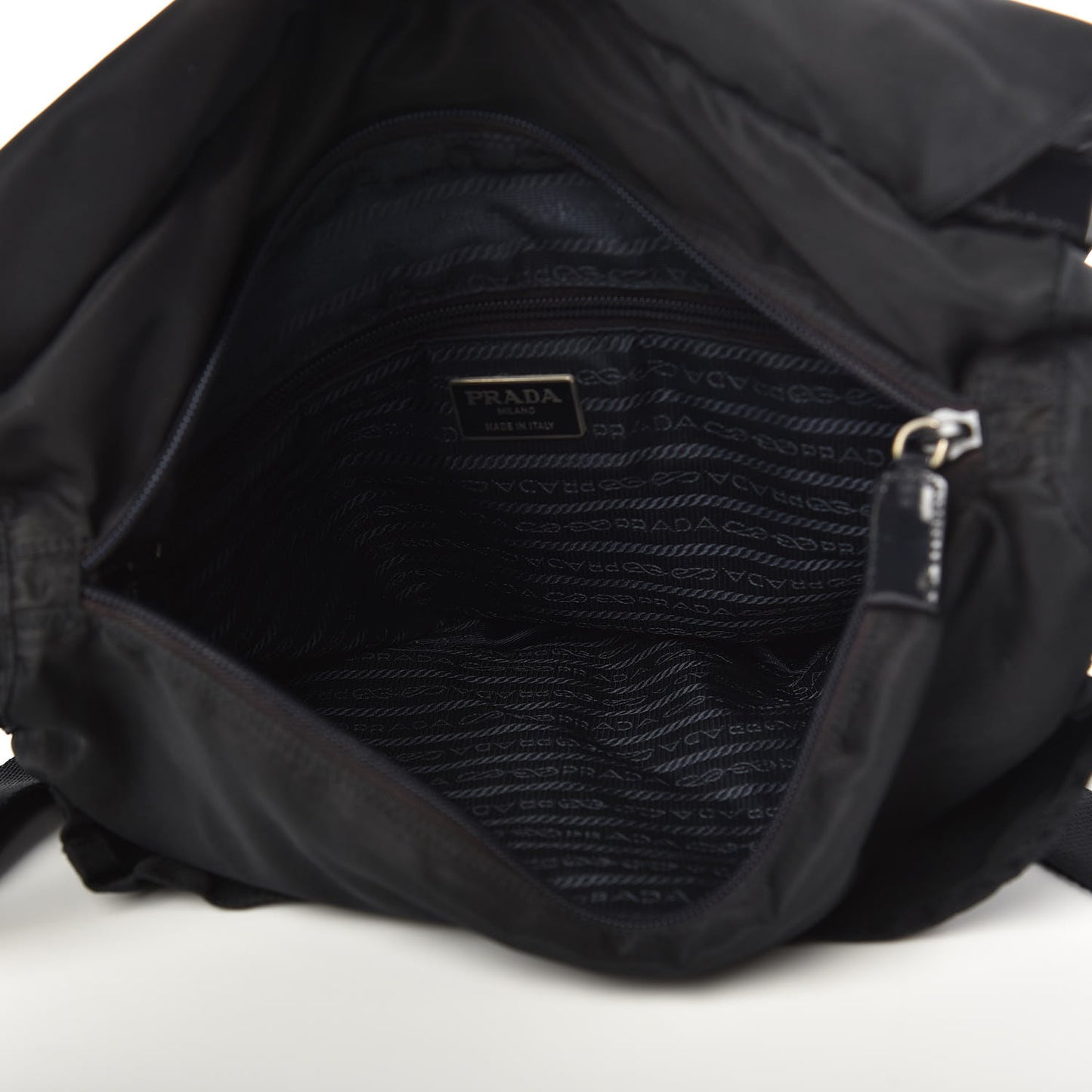 Nylon Vela Messenger Bag Blue