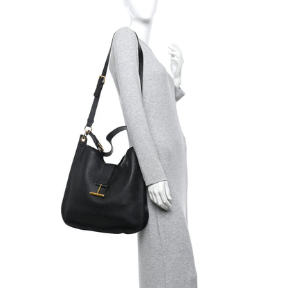 Tom Ford Grain Calfskin Large Tara Crossbody Black 2 of 15