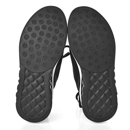 Chanel Lycra CC Sneakers 38 Black 5 of 9