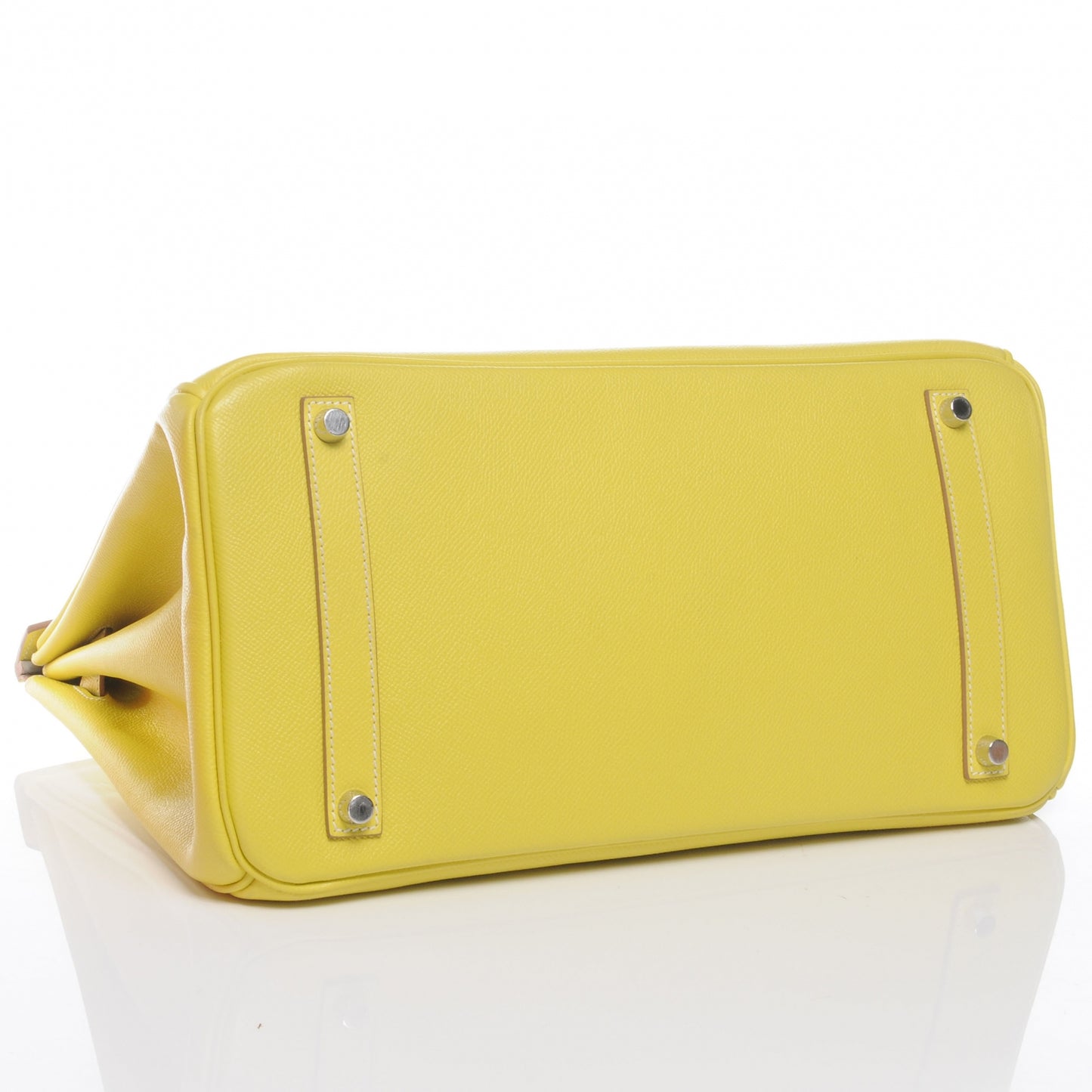 Epsom Candy Birkin 35 Lime and Gris Perle