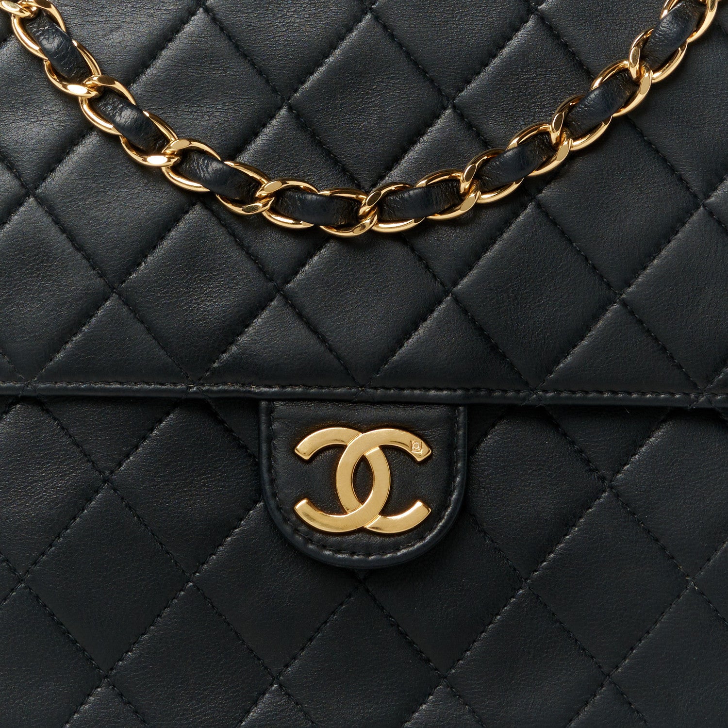 Chanel Lambskin Quilted Small Single Flap Black 9 of 12