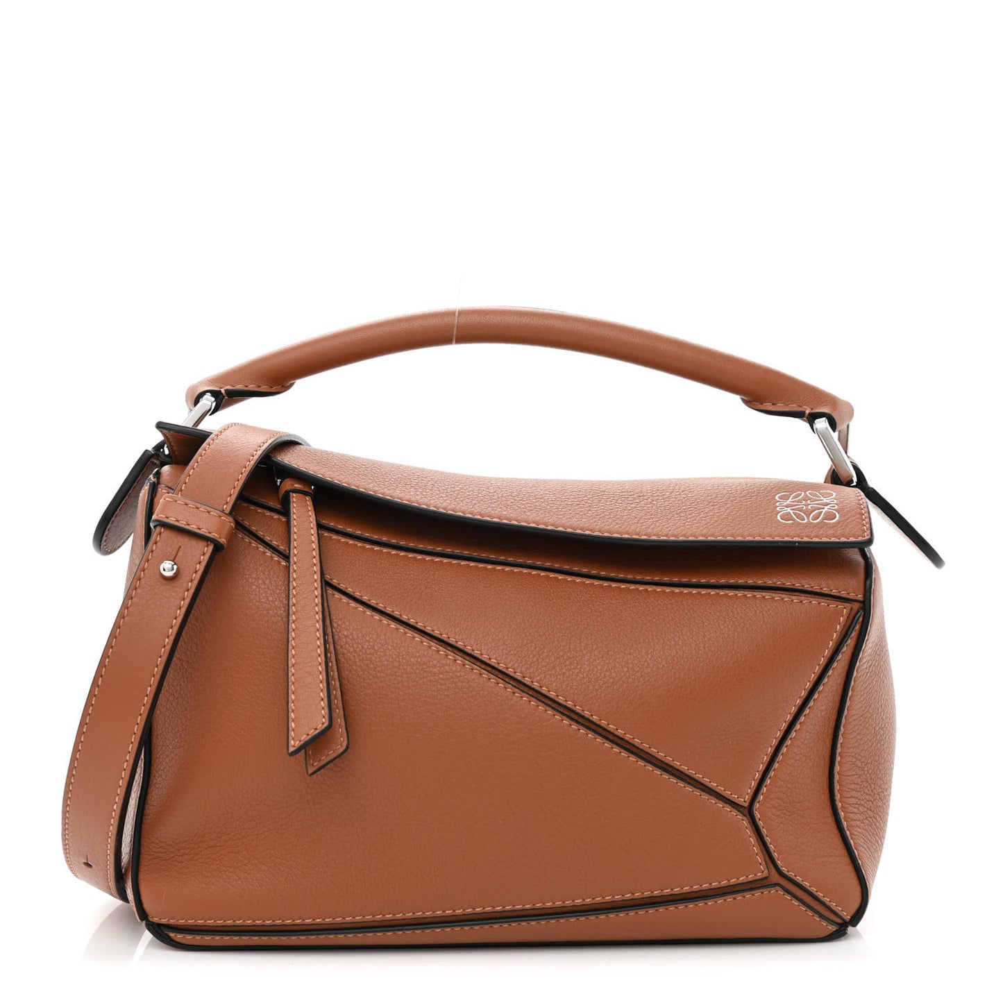 Calfskin Small Puzzle Bag Tan