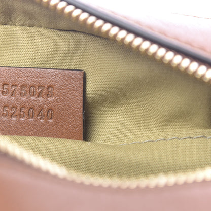 Gucci Vintage Canvas Web Shoulder Bag Sand Cuir 7 of 11