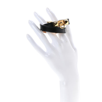 Hermes Swift Rivale Double Tour Bracelet T3 Black 2 of 5