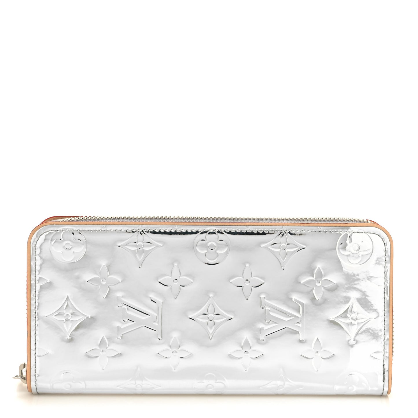 Monogram Mirror Zippy Wallet Silver