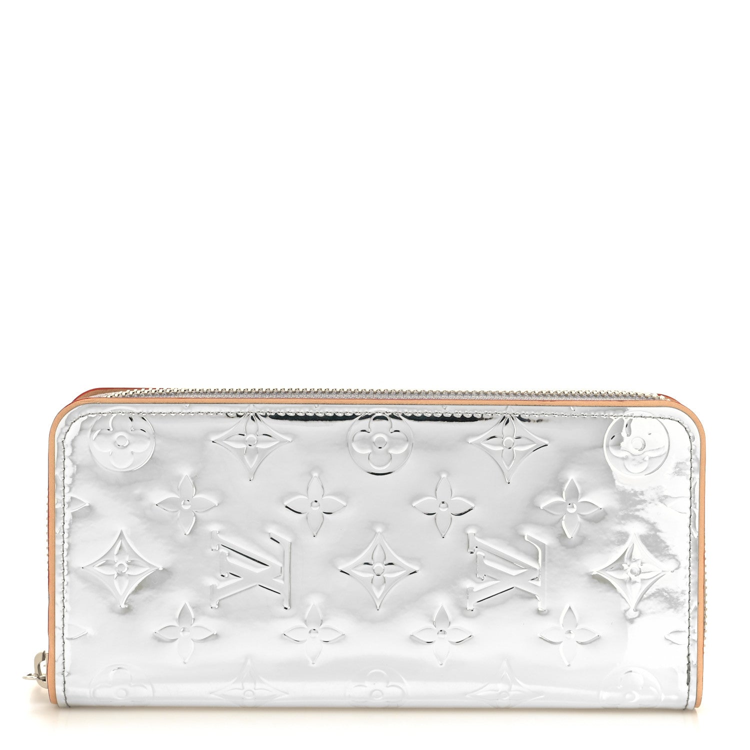 Louis Vuitton Monogram Mirror Zippy Wallet Silver 1 of 9