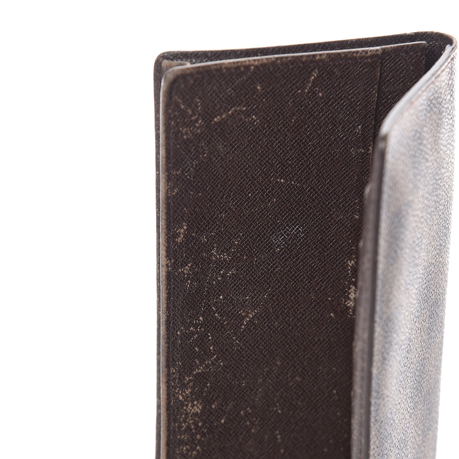 Louis Vuitton Damier Ebene Checkbook Cover Wallet 13 of 13