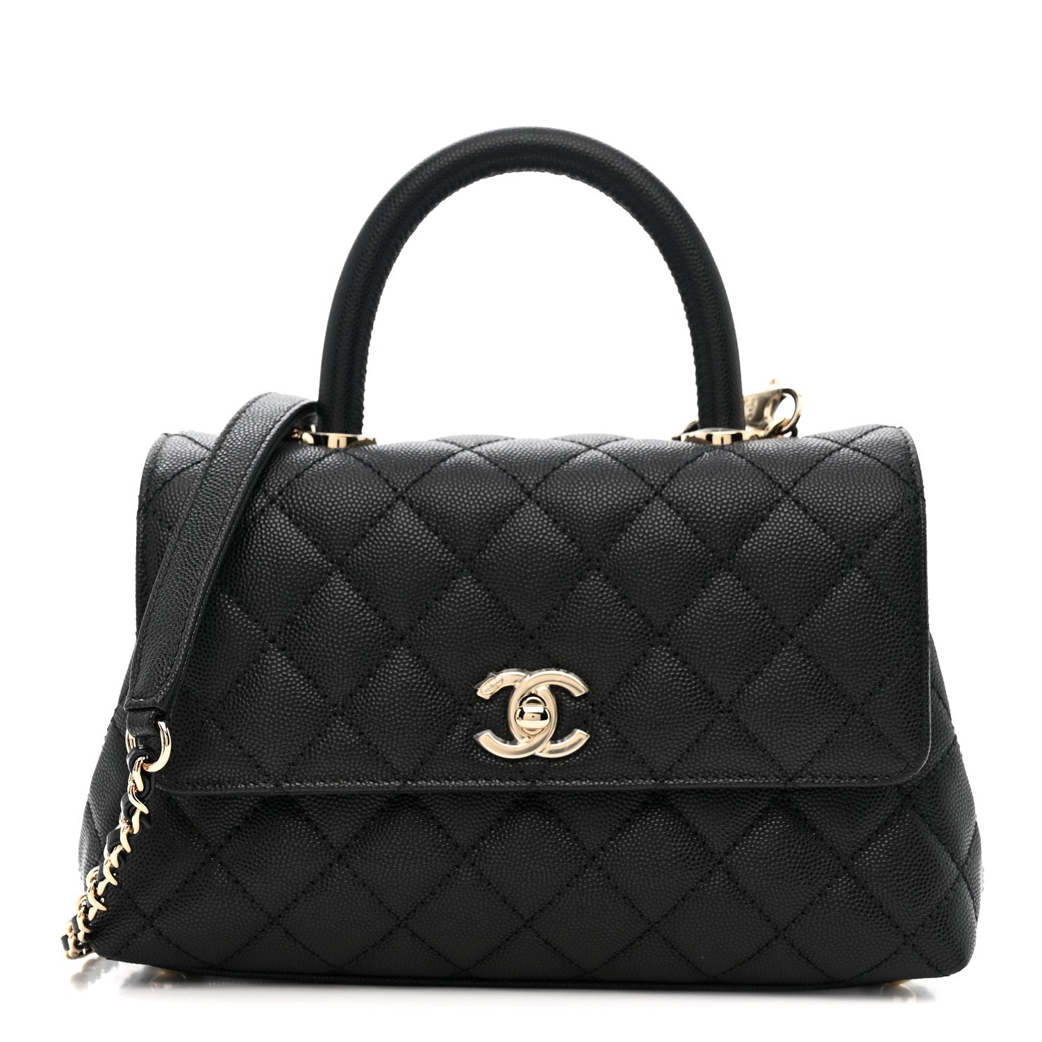 Chanel Caviar Quilted Mini Coco Handle Flap Black 1 of 11