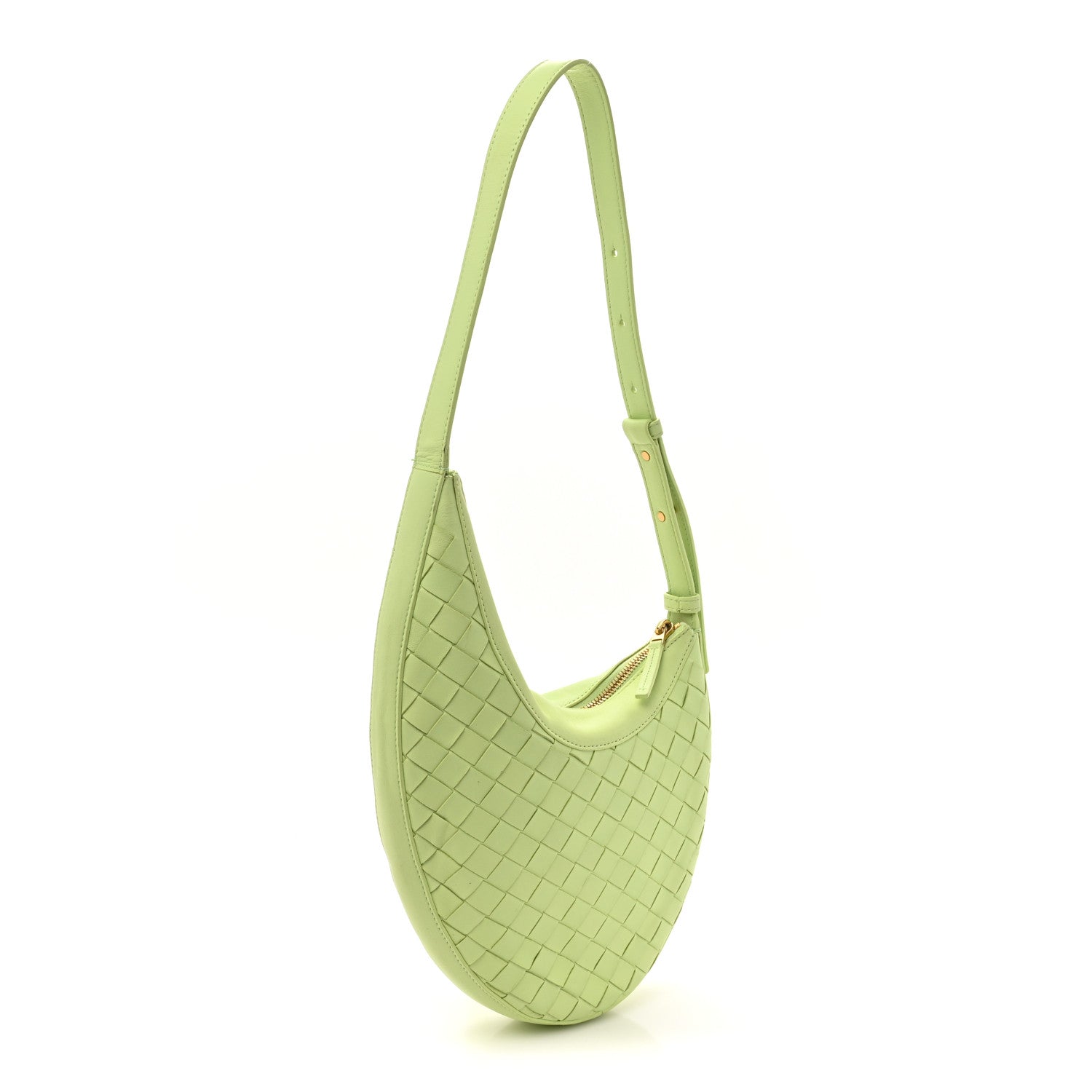 Bottega Veneta Nappa Intrecciato Small Drop Shoulder Bag Fennel 3 of 13