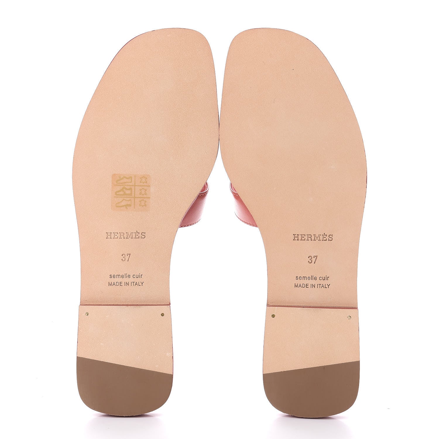 Hermes Chevre Oran Sandals 37 Rouge Blush 8 of 11