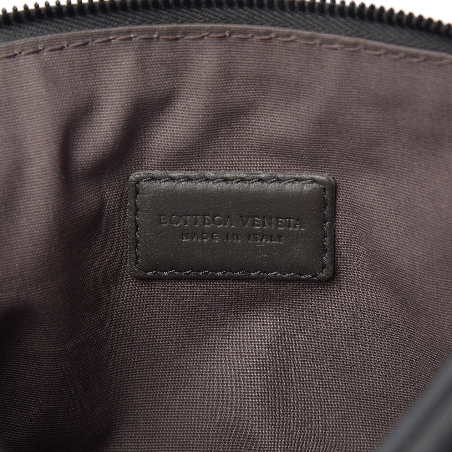 Nappa Intrecciato Cosmetic Pouch Grey