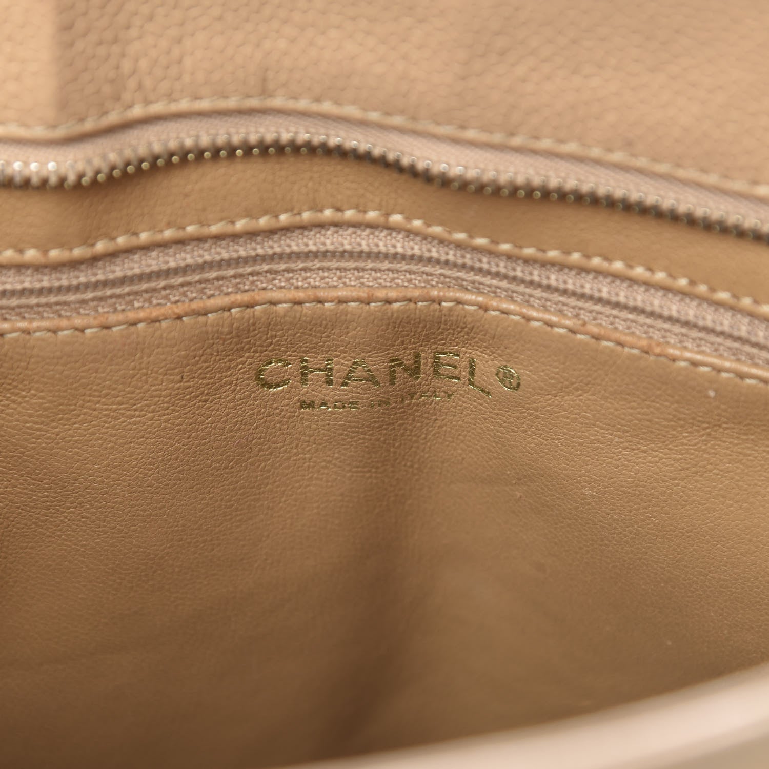 Chanel Caviar Quilted Medallion Tote Beige 6 of 16